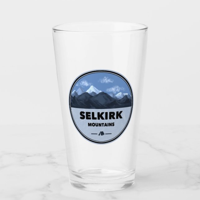 Selkirk Mountains British Columbia Camping Glas (Vorderseite)