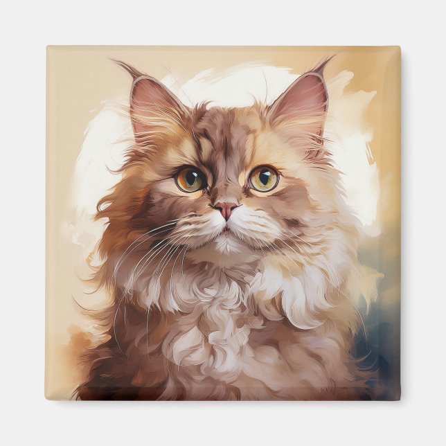 Selkirk Rex Breed Of Cat Magnet (Vorne)