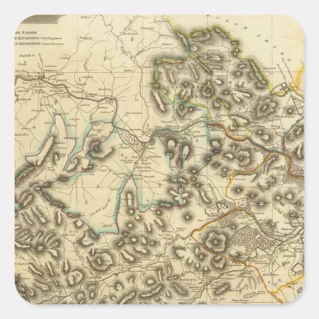 Selkirk Shire Quadratischer Aufkleber (Vorderseite)