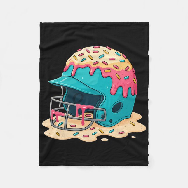 Sell Catcher Helmet With Face Mask Ice-cream Dripp Fleecedecke (Vorderseite)