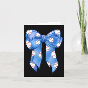 Sell Coquette Bow Funny Sell Blue Team Karte