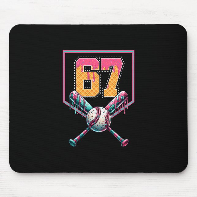 Sell Drip Number 67 Player Or 67th Birthday  Mousepad (Vorne)