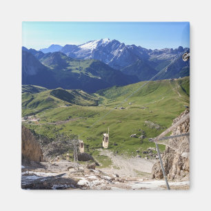 Sella Durchlauf von Sassolungo Berg Magnet