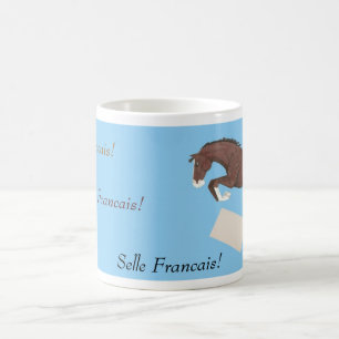 Selle Francais springende PferdeTasse Tasse