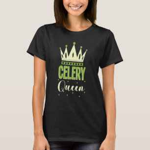 Sellerie Königin Gemüse Vegetarisch Vegan Leben T-Shirt