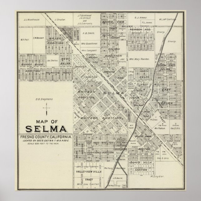 Selma, Kalifornien Poster (Vorne)