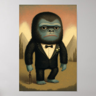 Selrd Fantasy Bigfoot Sasquatch Typ Poster
