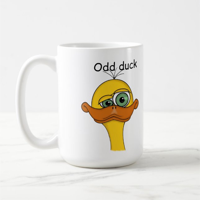 Seltame Cartoon-Ente Kaffeetasse (Links)