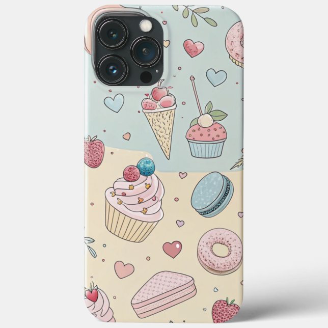 Selten da - Sweet Cakes Design für Case-Mate iPhone Hülle (Rückseite)