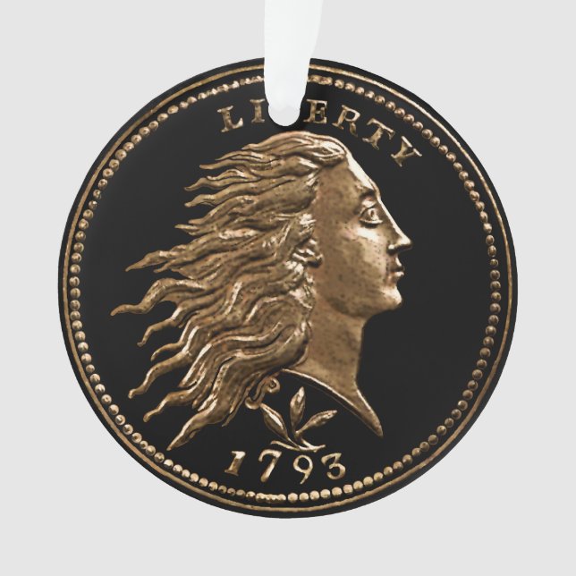 Selten Early American Penny Ornament (Vorderseite)