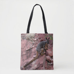 Selten Gelbfüßiger Rock Wallaby und Baby Australia