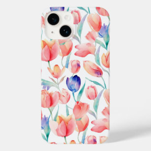 Selten gibt es Watercolor Tulips iPhone 14 Fall Case-Mate iPhone 14 Hülle