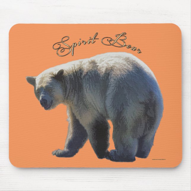Selten Kermode Bear Wildlife Art Design Mousepad (Vorne)