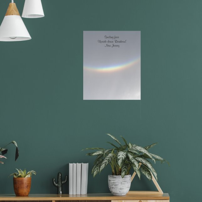 Selten lächeln Upside Down Rainbow NJ Poster (Wohnzimmer 1)