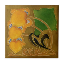 Selten Marsden c1900 Floral Art Nouveau Repro Fliese