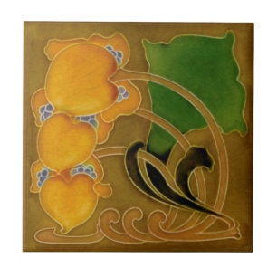 Selten Marsden c1900 Floral Art Nouveau Repro Fliese