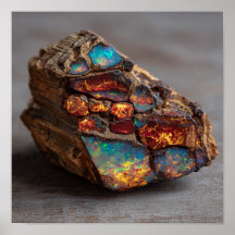 Selten opalisiertes Dinosaurier-Knochen-Fossil-Fra