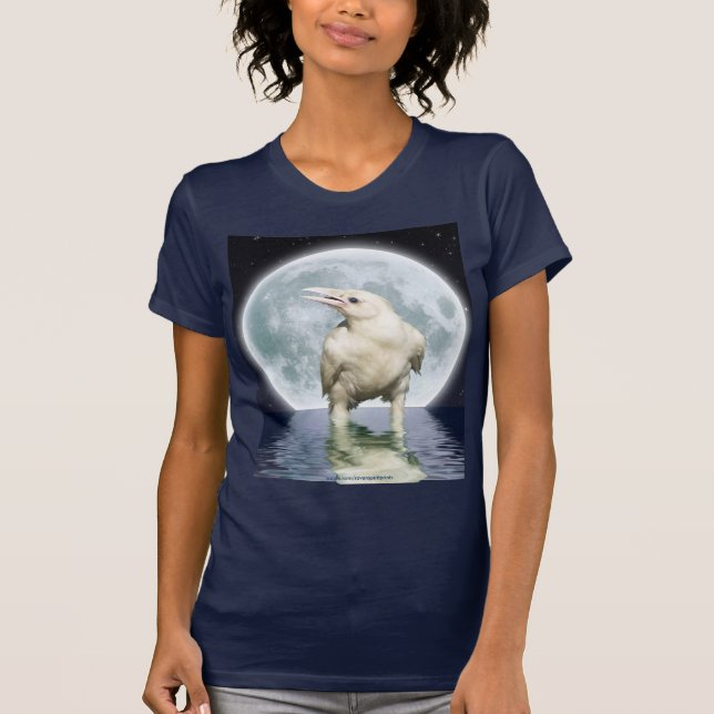 Selten White Raven & Moon II Art T - Shirt (Vorderseite)