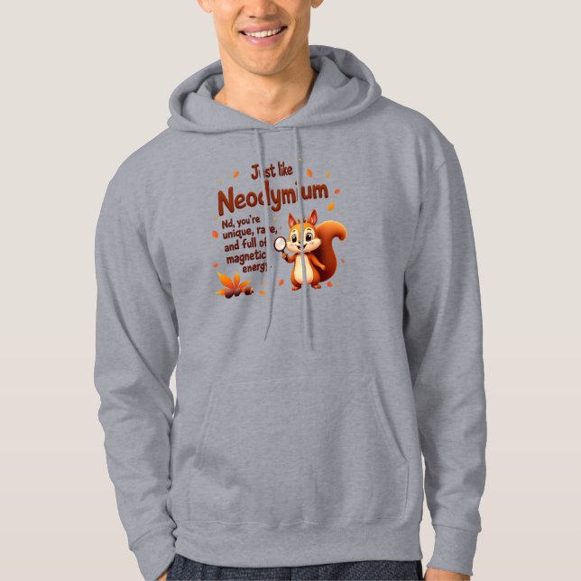 Selten wie Neodymium - Niedlicher Eichhörnchen-Ern Hoodie (Vorderseite)
