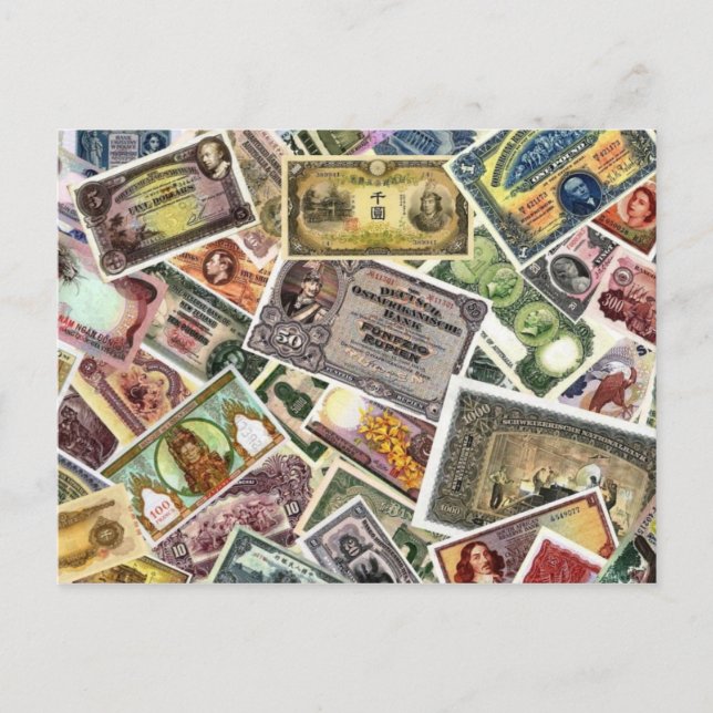 SELTEN WORLD BANKNOTES POSTKARTE (Vorderseite)