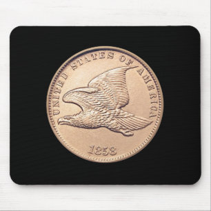 Seltene amerikanische Penny-Münze Mousepad