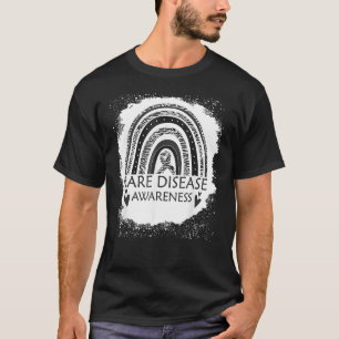 Seltene Erkrankung Bewusstsein gebleicht Rainbow Z T-Shirt