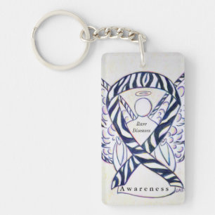 Seltene Krankheiten Angel Awareness Ribbon Schlüss Schlüsselanhänger