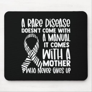 Seltene Krankheiten Bewusstsein Zebra Band Mutter Mousepad
