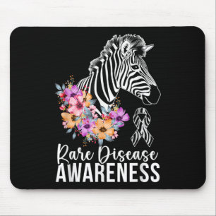 Seltene Krankheiten Bewusstsein Zebra Seltene Kran Mousepad