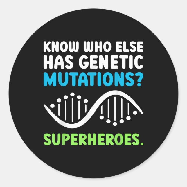 Seltene Krankheiten Erwachsenenbildung Seltene Erk Runder Aufkleber (Vorderseite)