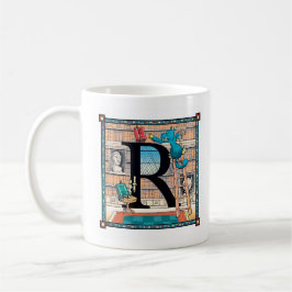 Seltene Letterblock Tasse - mit dem Buchstaben "R