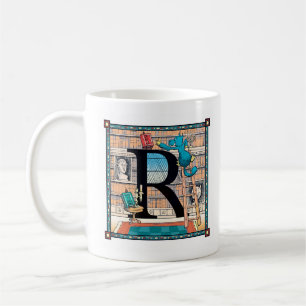 Seltene Letterblock Tasse - mit dem Buchstaben "R