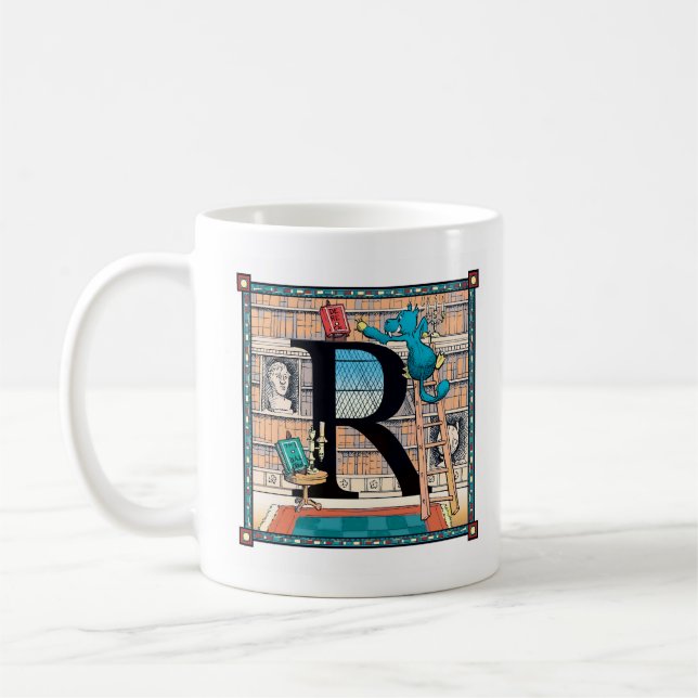 Seltene Letterblock Tasse - mit dem Buchstaben "R (Links)