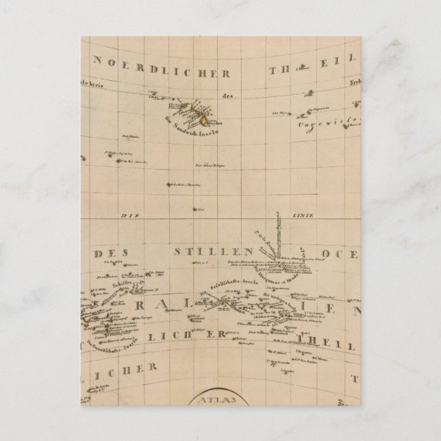 Seltene Nordpol-Projektion Postkarte (Vorderseite)