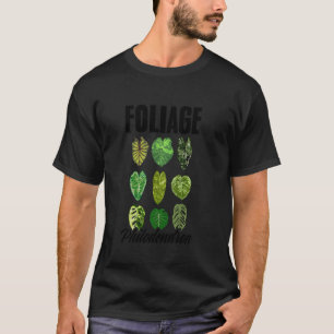 Seltene Pflanzenblätter Philodendron Garten Botani T-Shirt