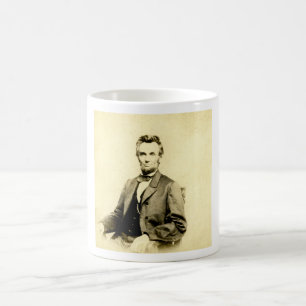 SELTENE Präsident-Abraham-Lincoln-STEREOSKOPIE VIN Tasse
