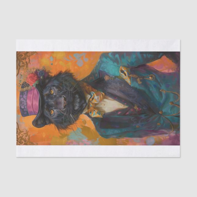 Seltene schwarze Lion5 Seidenpapier (Vorderseite)