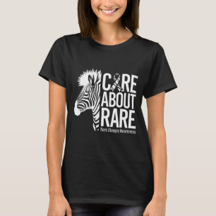 Seltenen Krankheiten bewusst machen Zebrastreifen  T-Shirt