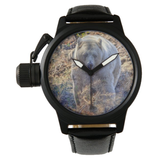 Seltener Kermode-Bär (Geistbär) Wildlife-Foto Armbanduhr (Vorderseite)