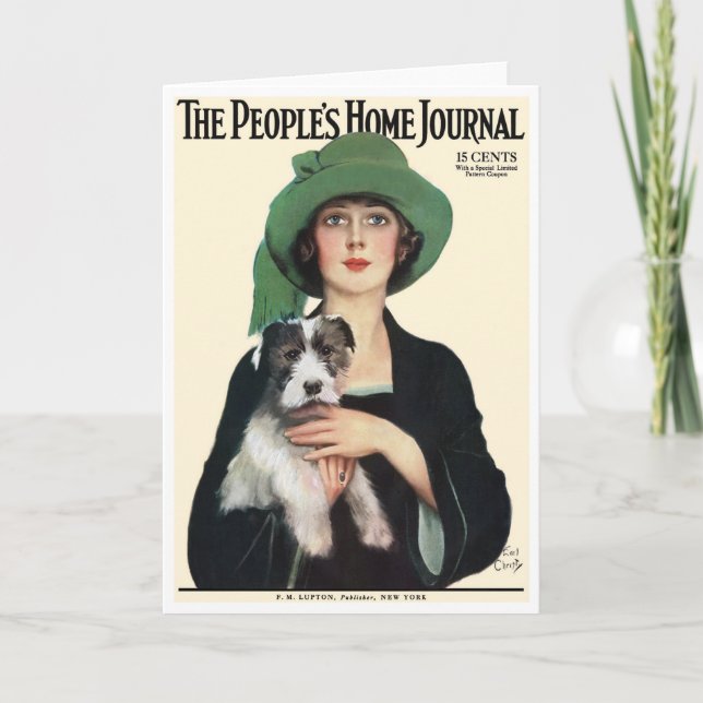 SELTENER VINTAGER ABDECKUNGS-KUNST-GRAF CHRISTY KARTE (Vorderseite)