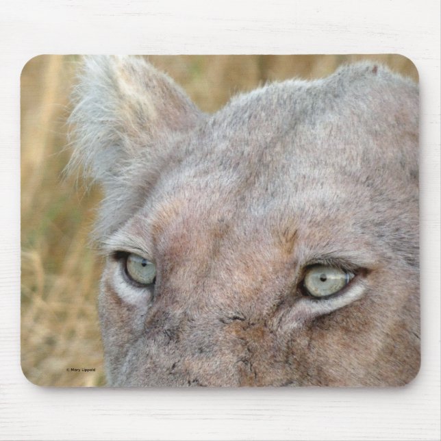 SELtener WEISSER LÖWE  Mousepad (Vorne)