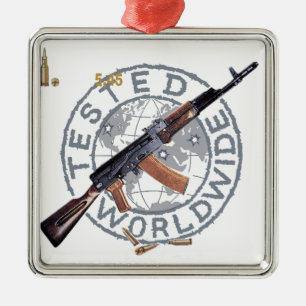 SELTENES ARMEE-KALASCHNIKOW-GEWEHR-MILITÄR AK-47 ORNAMENT AUS METALL