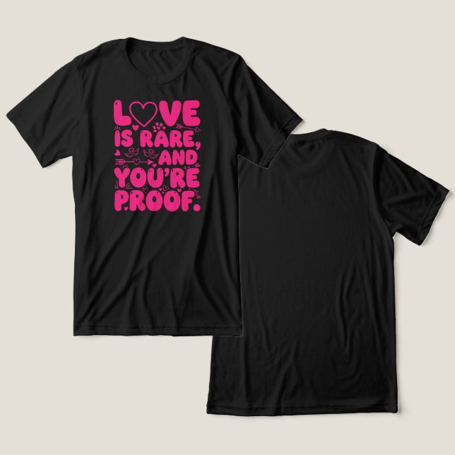 Seltenes Liebesbeweis Tri-Blend Shirt (Design vorne & hinten)