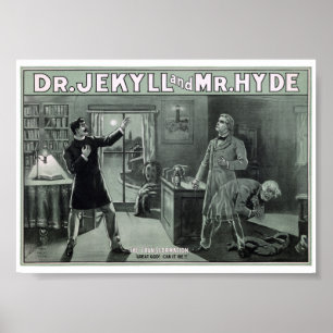Seltenes Verwandlungsplakat Dr. Jekyll und Mr. Hyd Poster