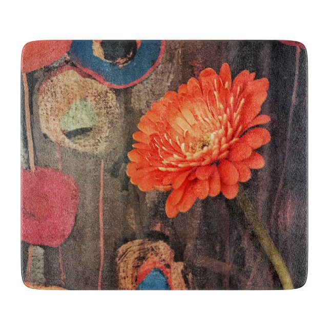 Seltenes Zinnia-Schneidebrett Schneidebrett (Vorderseite)