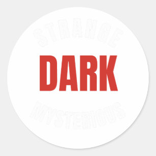 seltsam dunkel und geheimnisvoll, Mr. Ballen Runder Aufkleber