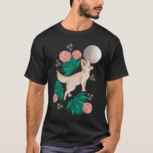 Seltsam Niedlicher Fennec Fox T-Shirt (Vorderseite)