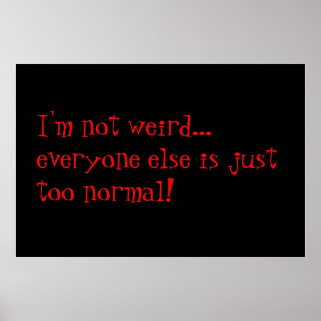 seltsam poster (Vorne)