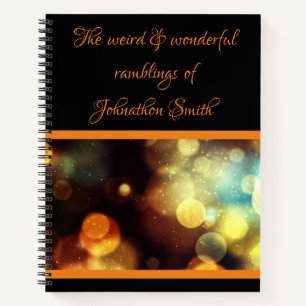 Seltsam und wunderbar notizbuch