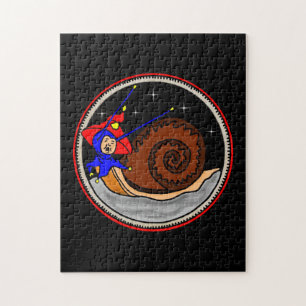 Seltsame Alien auf dem Mondpuzzle Puzzle